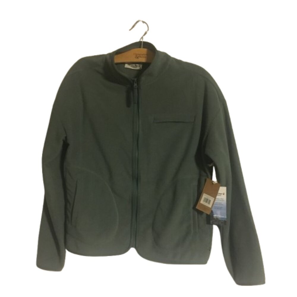 Bearpaw Outdoors Fleece Zip Up Jacket Mint Green Size Medium NWT